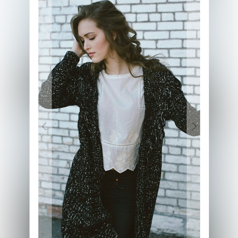 Astr Opal Marled Cardigan in Black Taupe XS $50 OBO - Picture 2 of 6